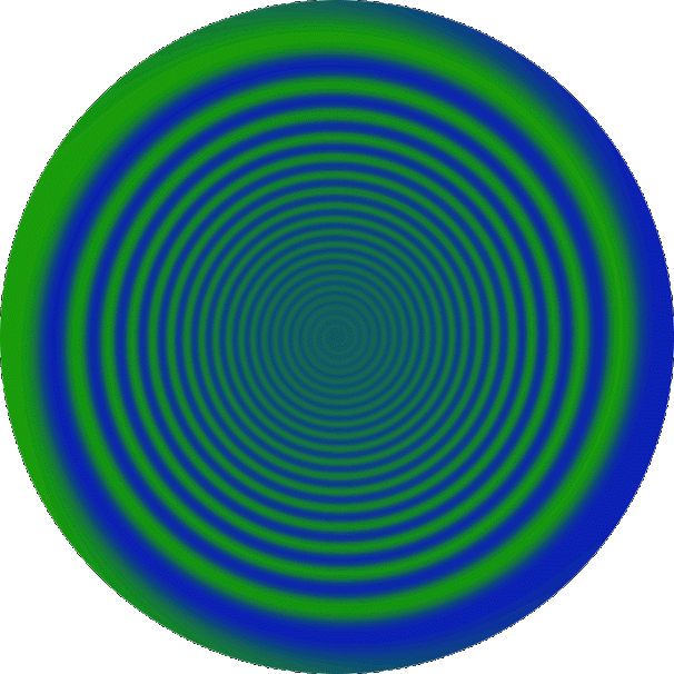 Spiral 6 - Animated spiral image, green and blue