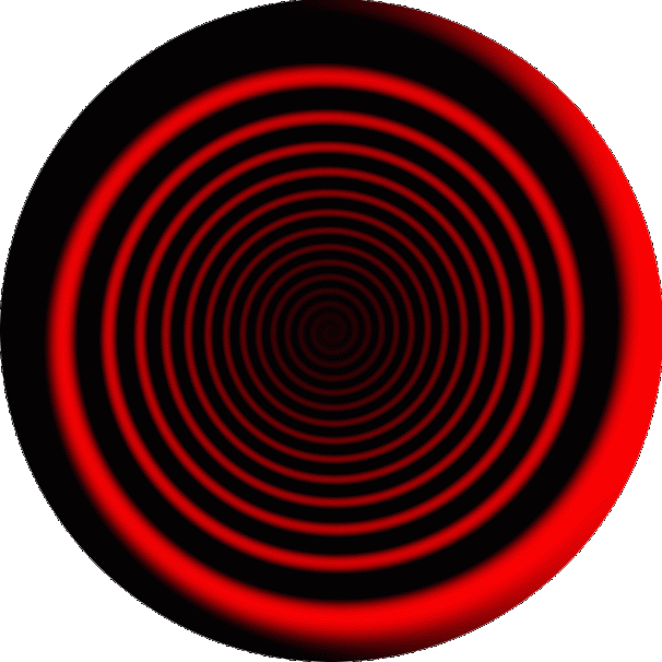 Spiral 7 - animated spiral image, black and red